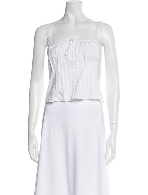 MILLE Square Neckline Sleeveless Crop Top