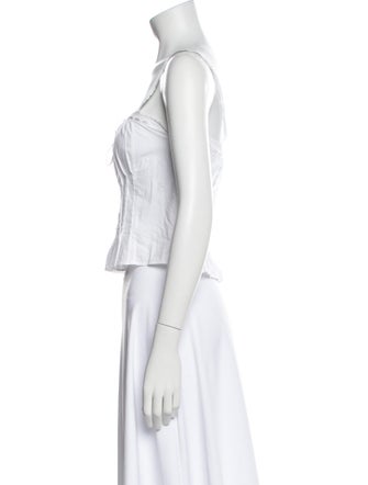 MILLE Square Neckline Sleeveless Crop Top