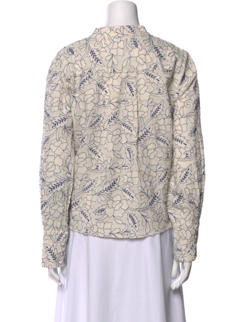 MILLE Printed V-Neck Blouse