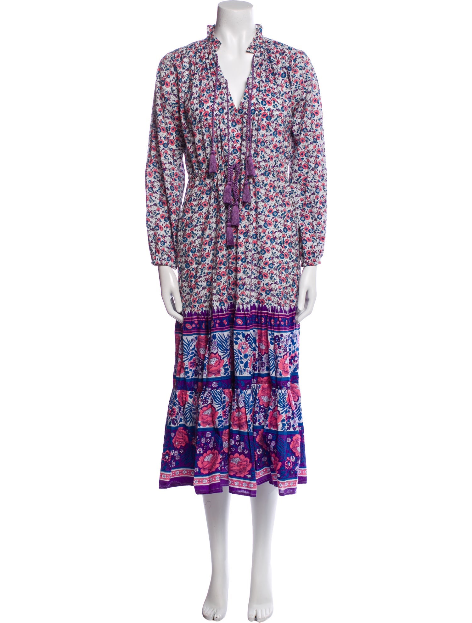 MILLE Floral Print Midi Length Dress