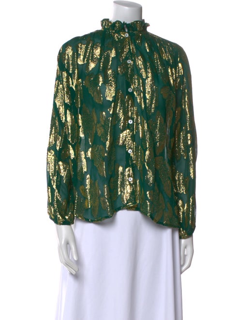 MILLE Silk Printed Blouse