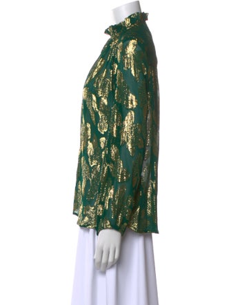 MILLE Silk Printed Blouse