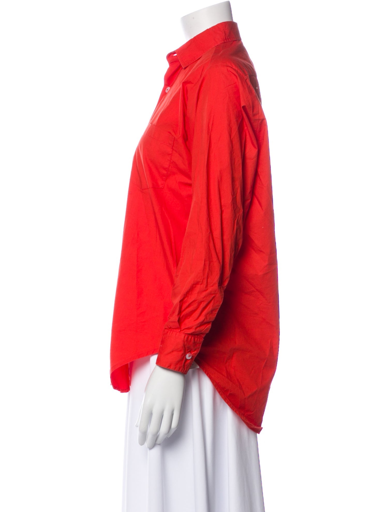 MILLE Long Sleeve Button-Up Top