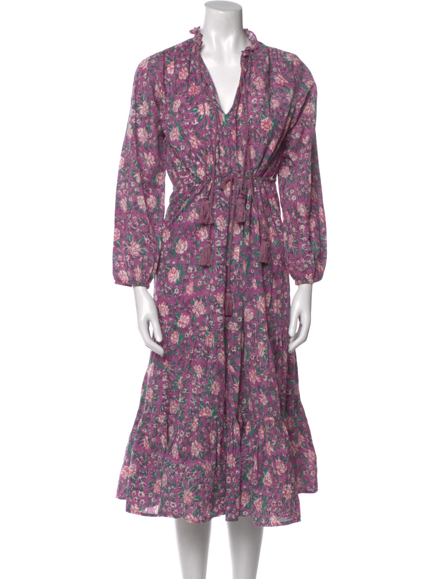 MILLE Floral Print Midi Length Dress