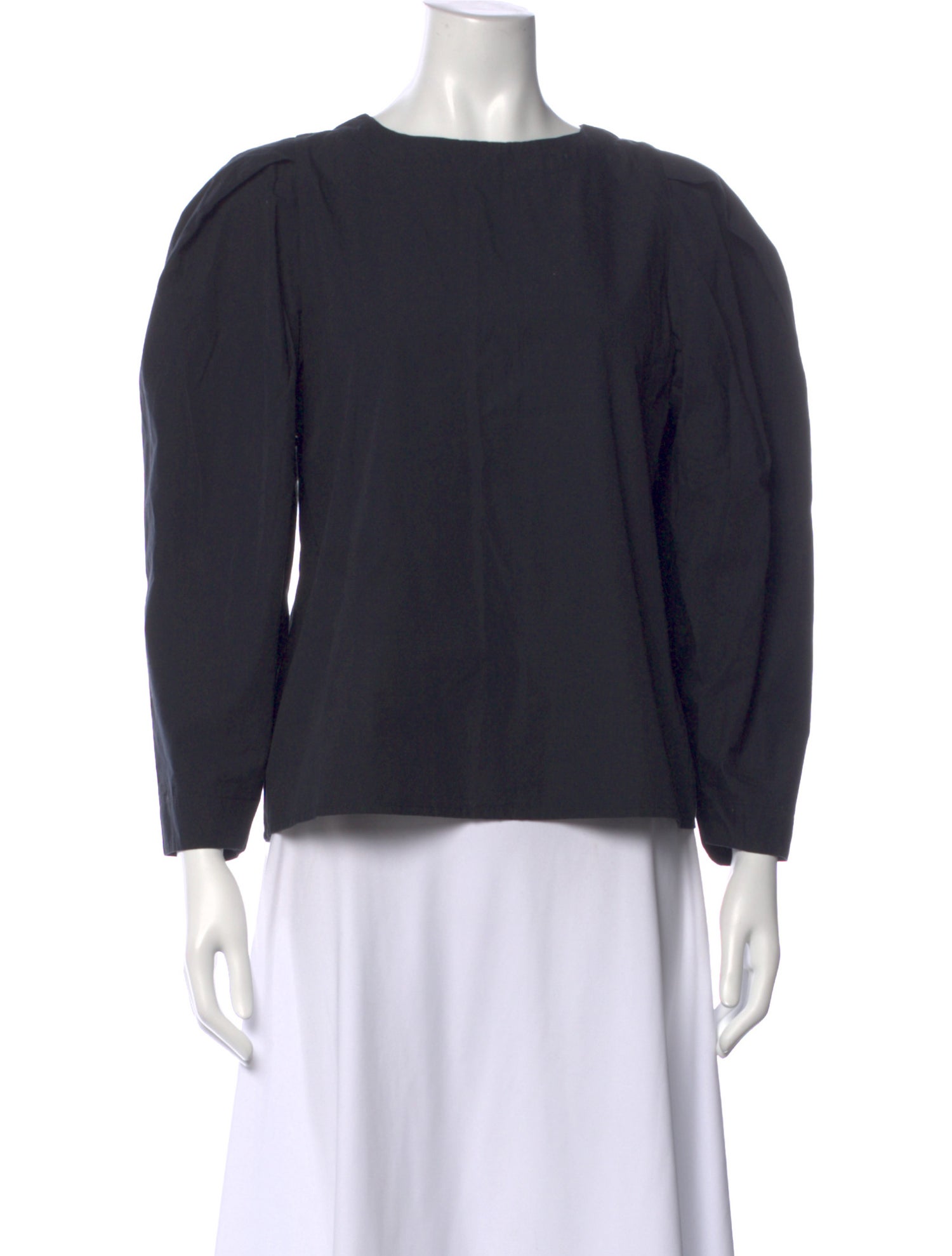 MILLE Crew Neck Long Sleeve Blouse