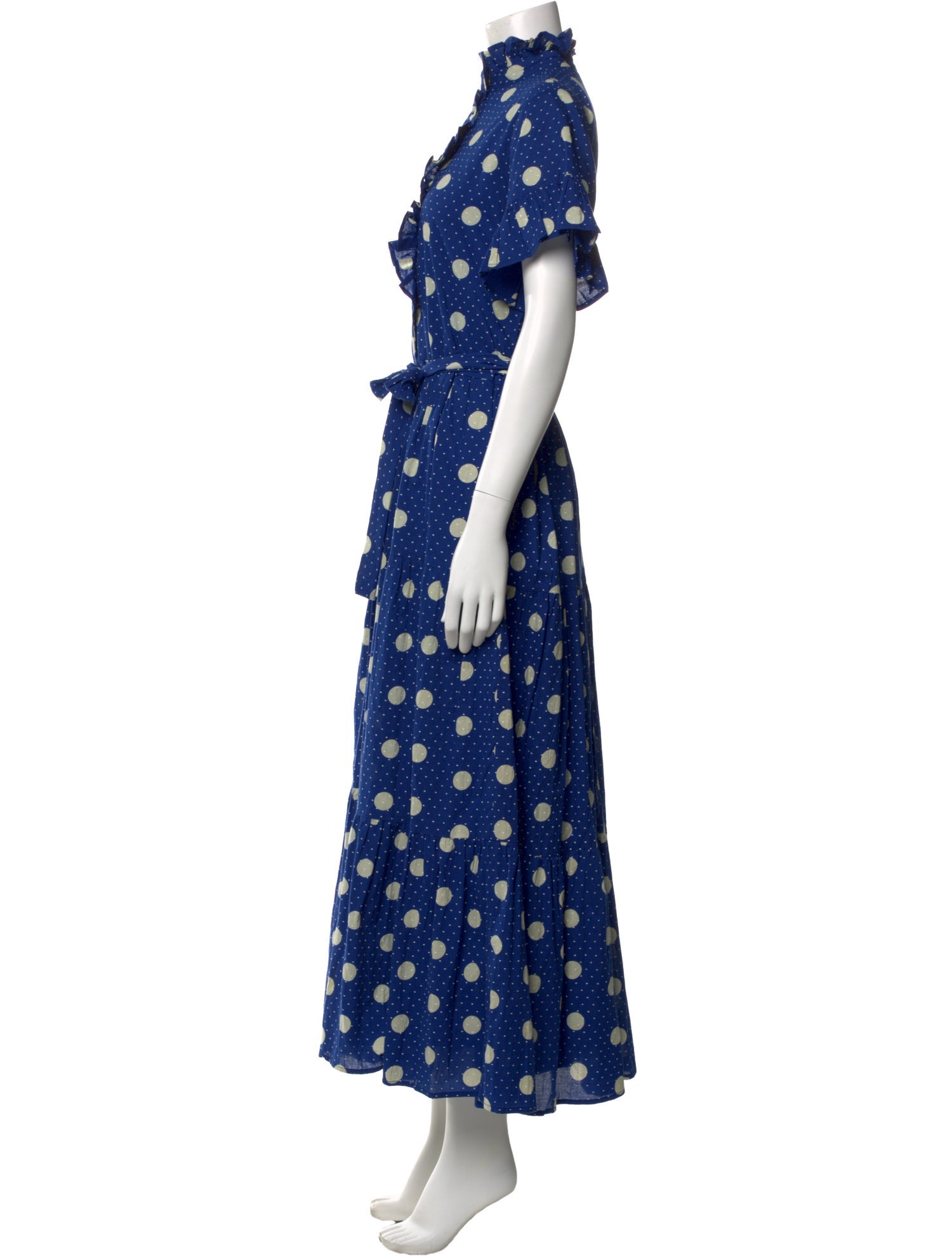 MILLE Polka Dot Print Long Dress