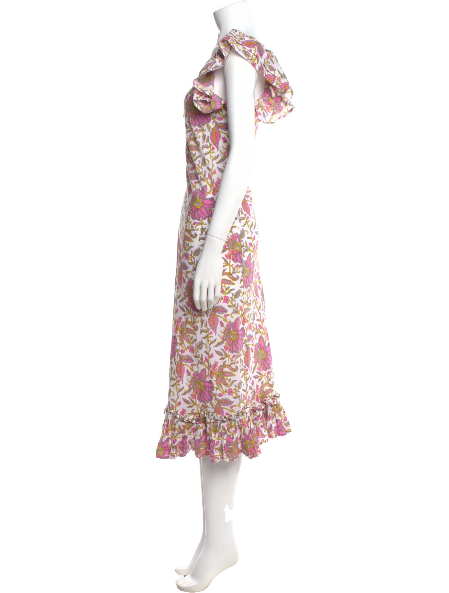 MILLE Floral Print Midi Length Dress