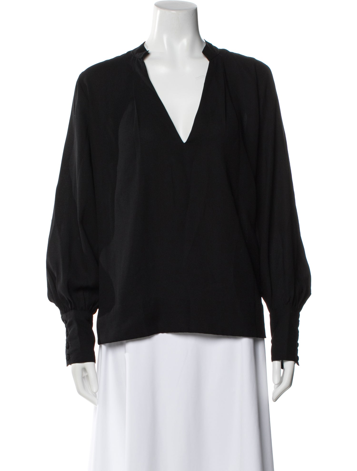 MILLE V-Neck Long Sleeve Blouse