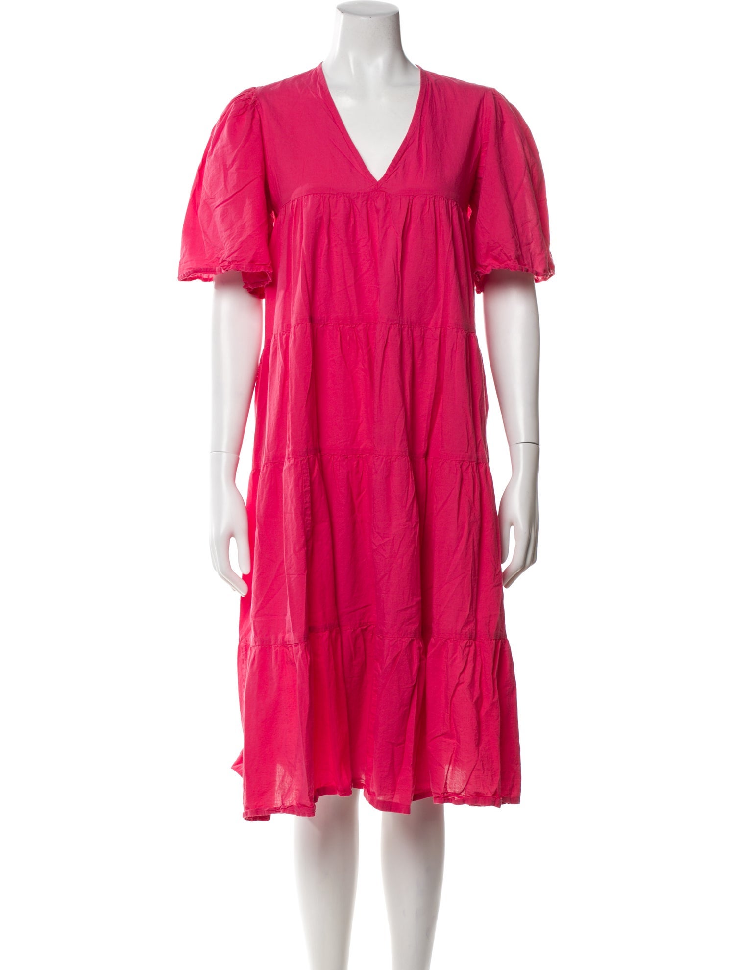 MILLE V-Neck Midi Length Dress