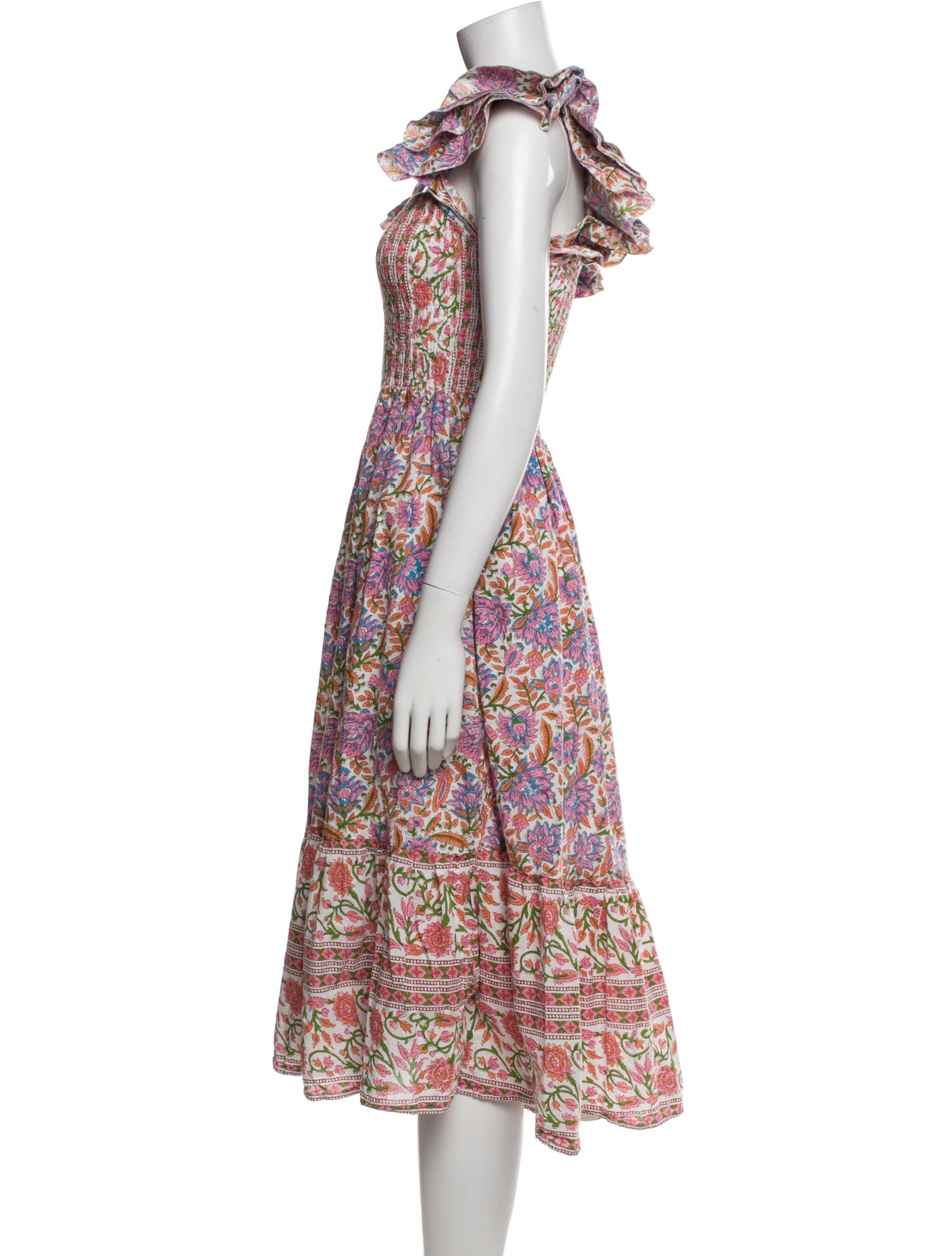 MILLE Floral Print Midi Length Dress