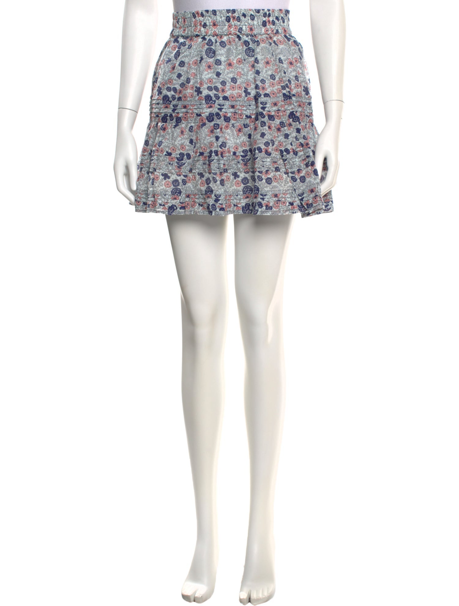 MILLE Floral Print Mini Skirt