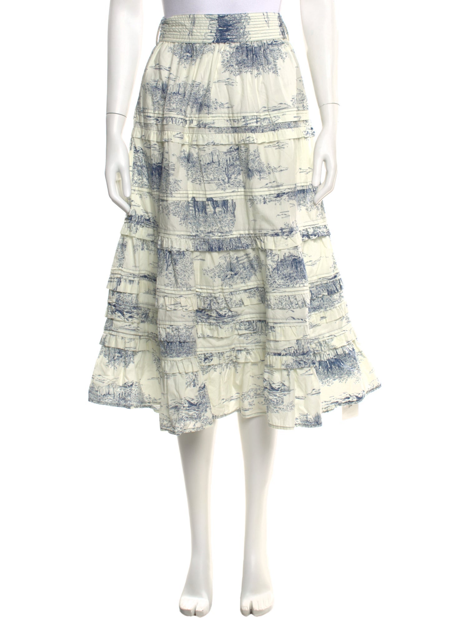 MILLE Printed Midi Length Skirt