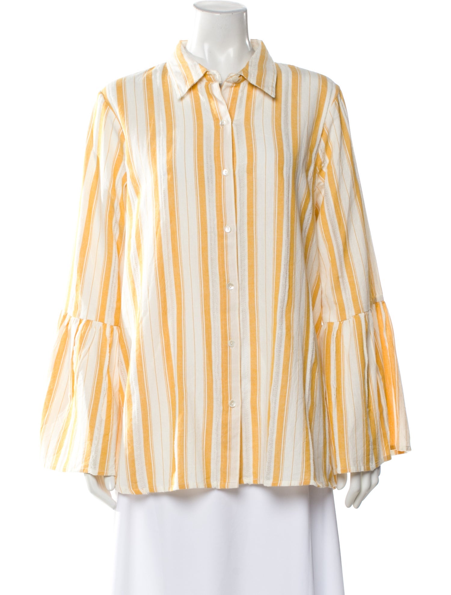 MILLE Striped Long Sleeve Button-Up Top w/ Tags