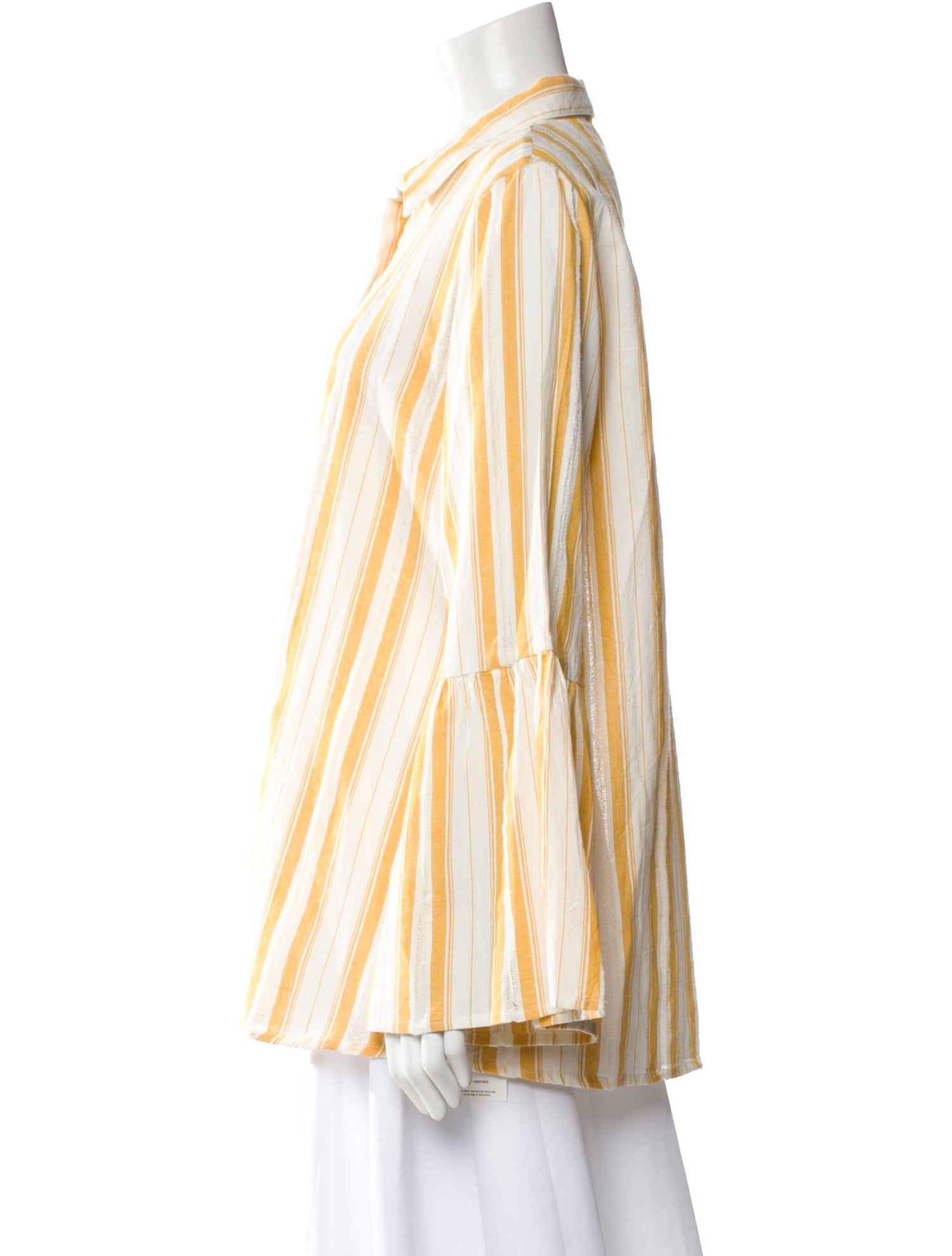 MILLE Striped Long Sleeve Button-Up Top w/ Tags