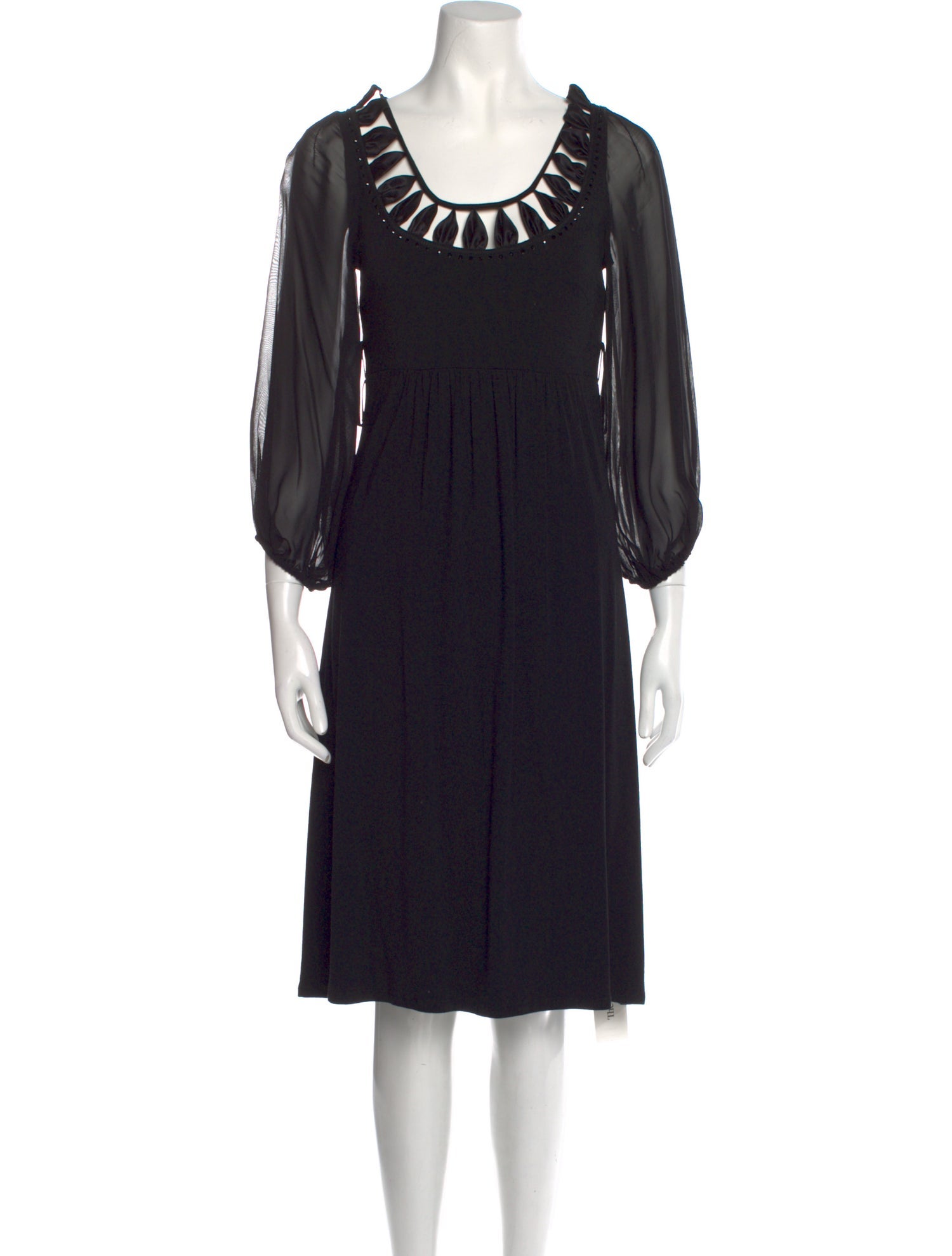 Maria Grazia Severi Scoop Neck Knee-Length Dress