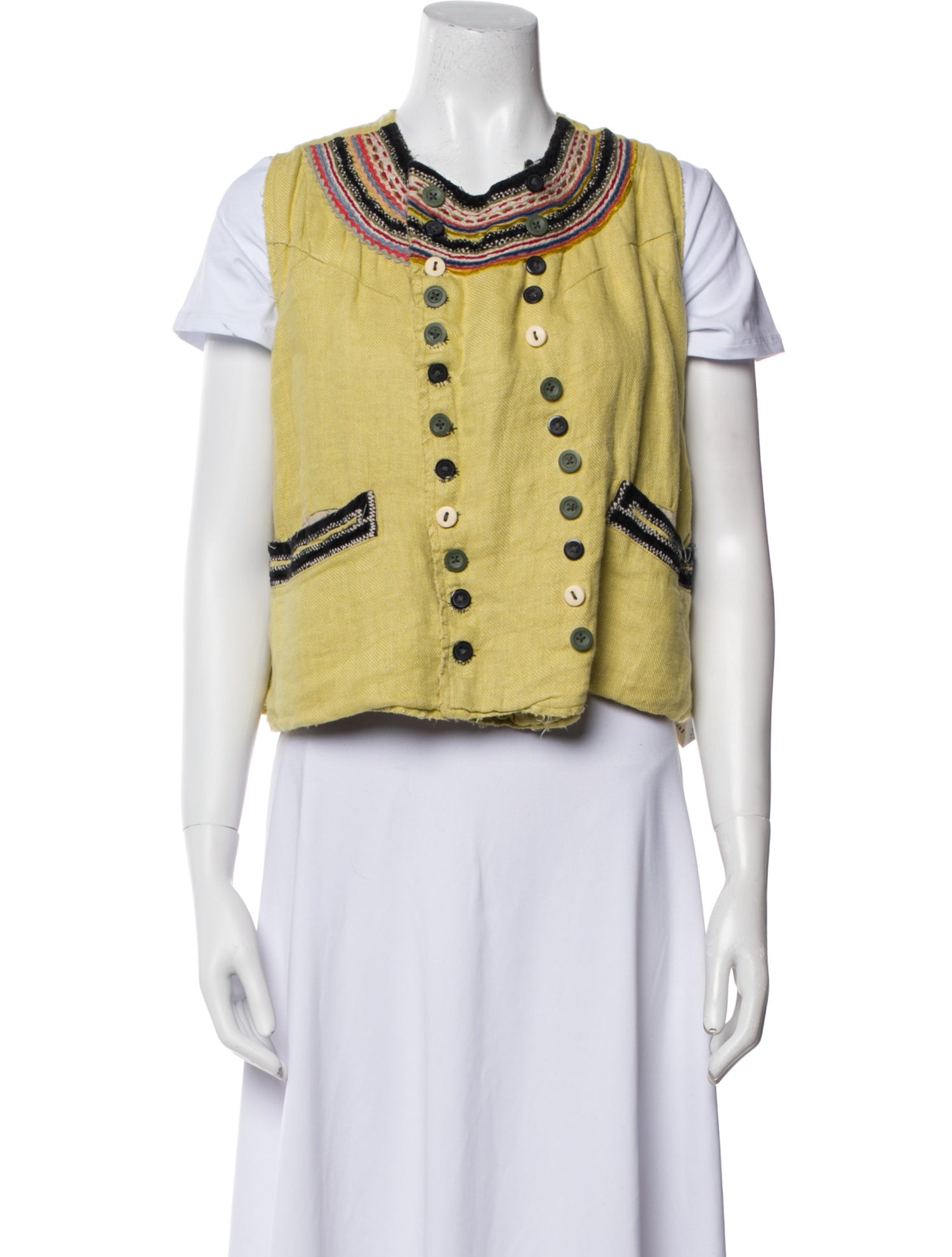 Magnolia Pearl Linen Striped Vest
