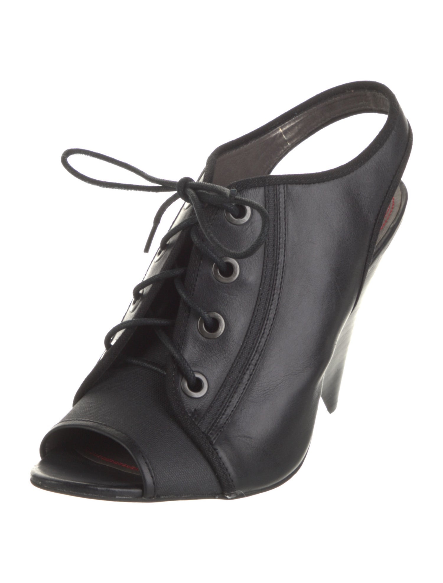 Miss Sixty Leather Slingback Pumps