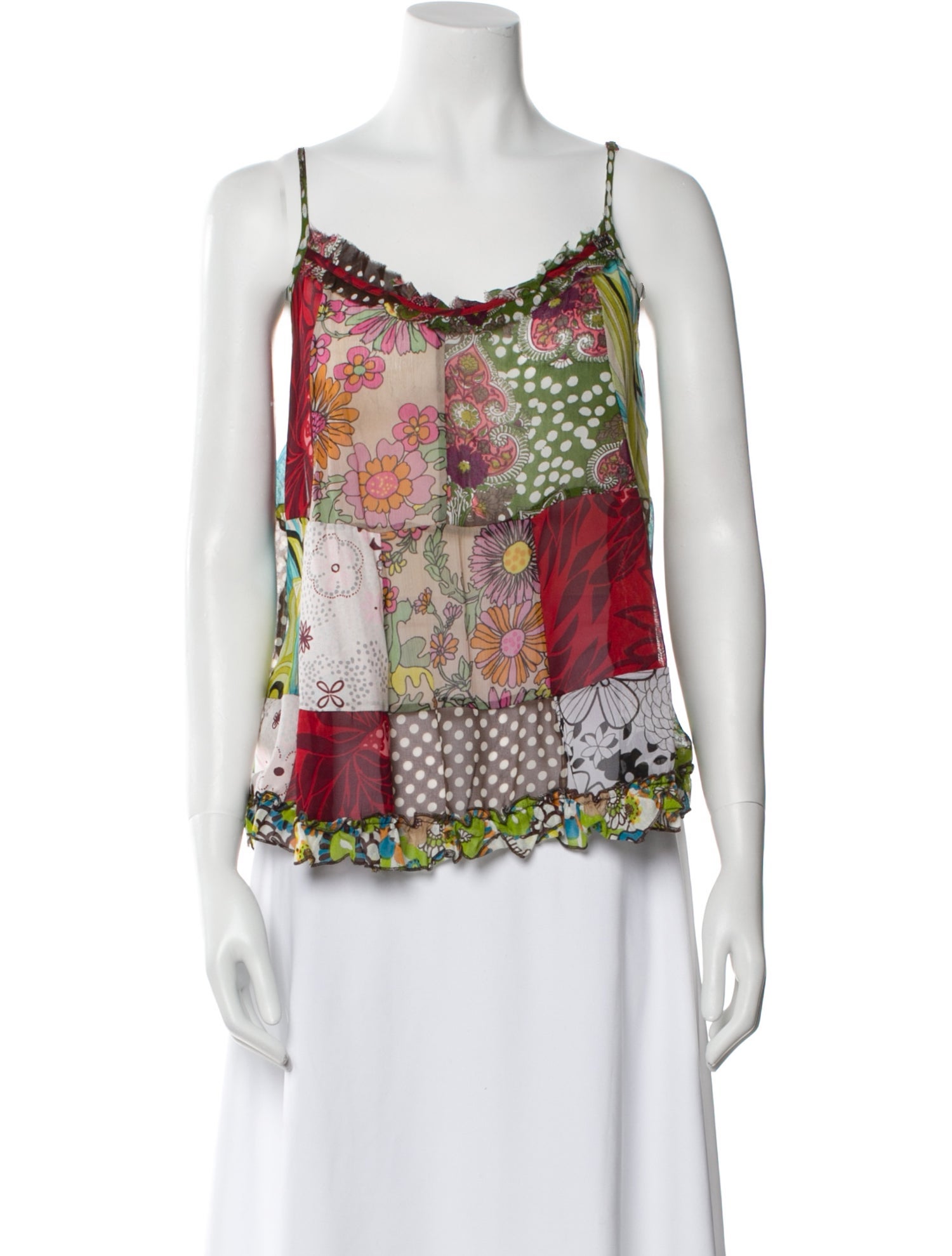 Miss Sixty Floral Print Scoop Neck Top w/ Tags