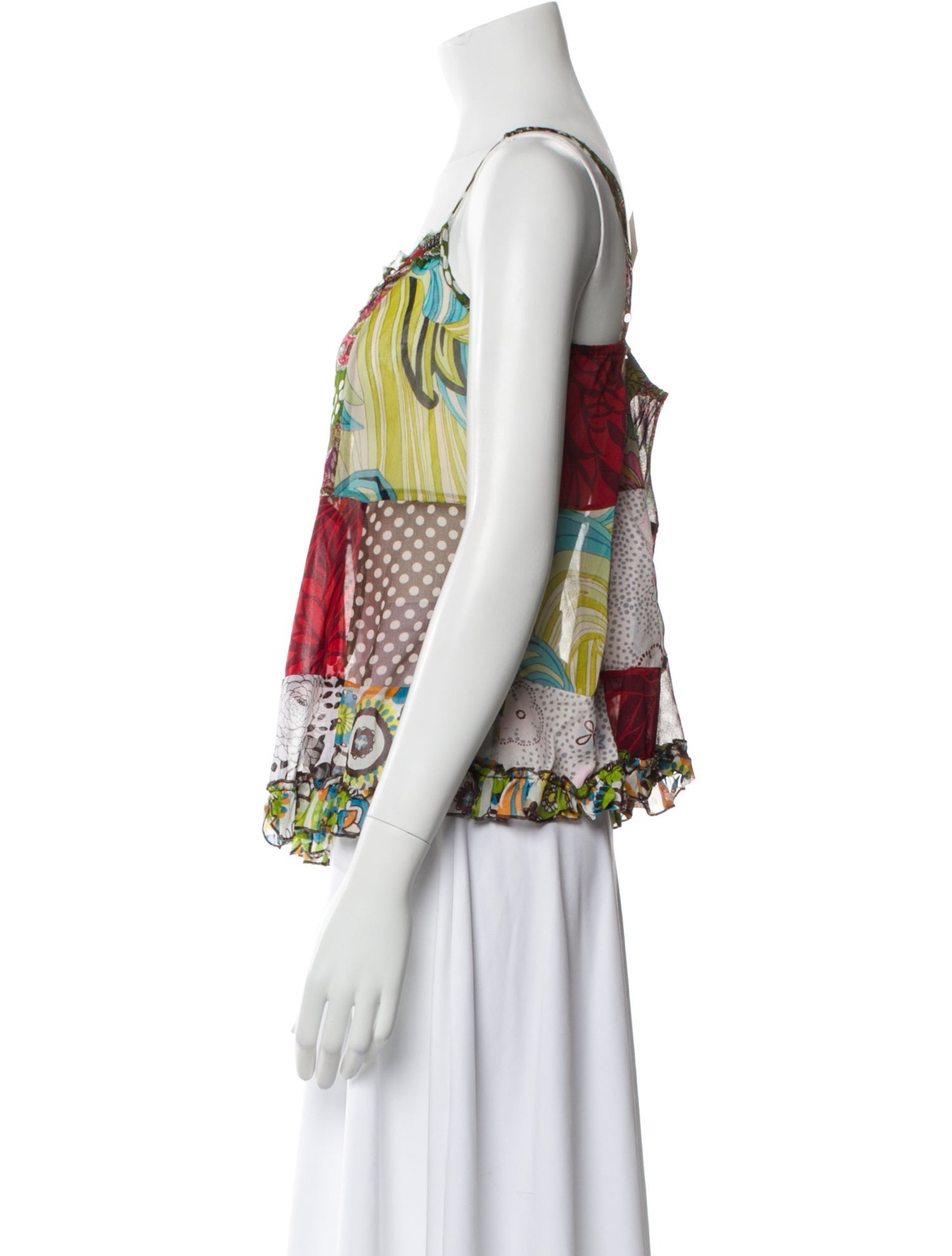 Miss Sixty Floral Print Scoop Neck Top w/ Tags