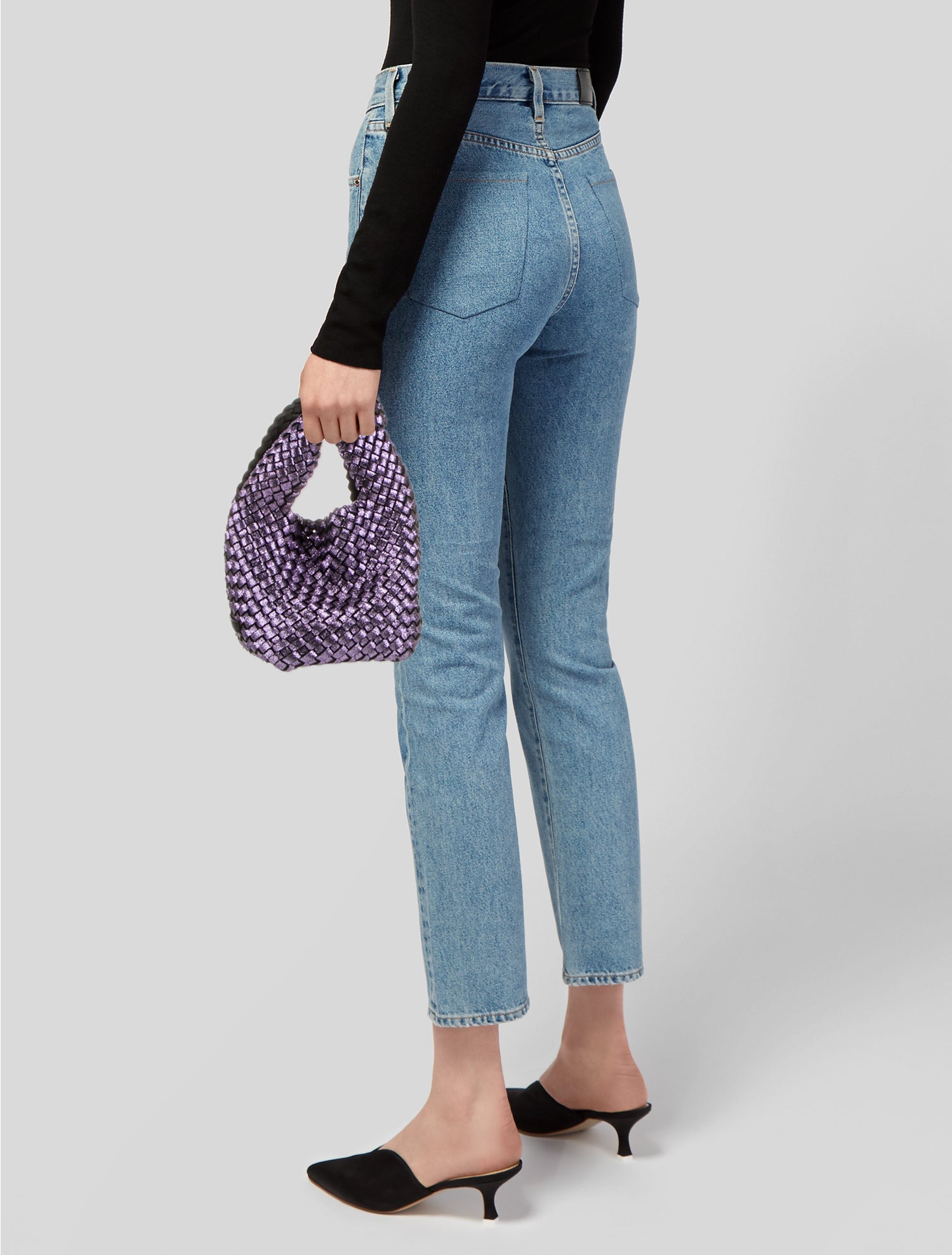 Naghedi Neoprene Top Handle Bag