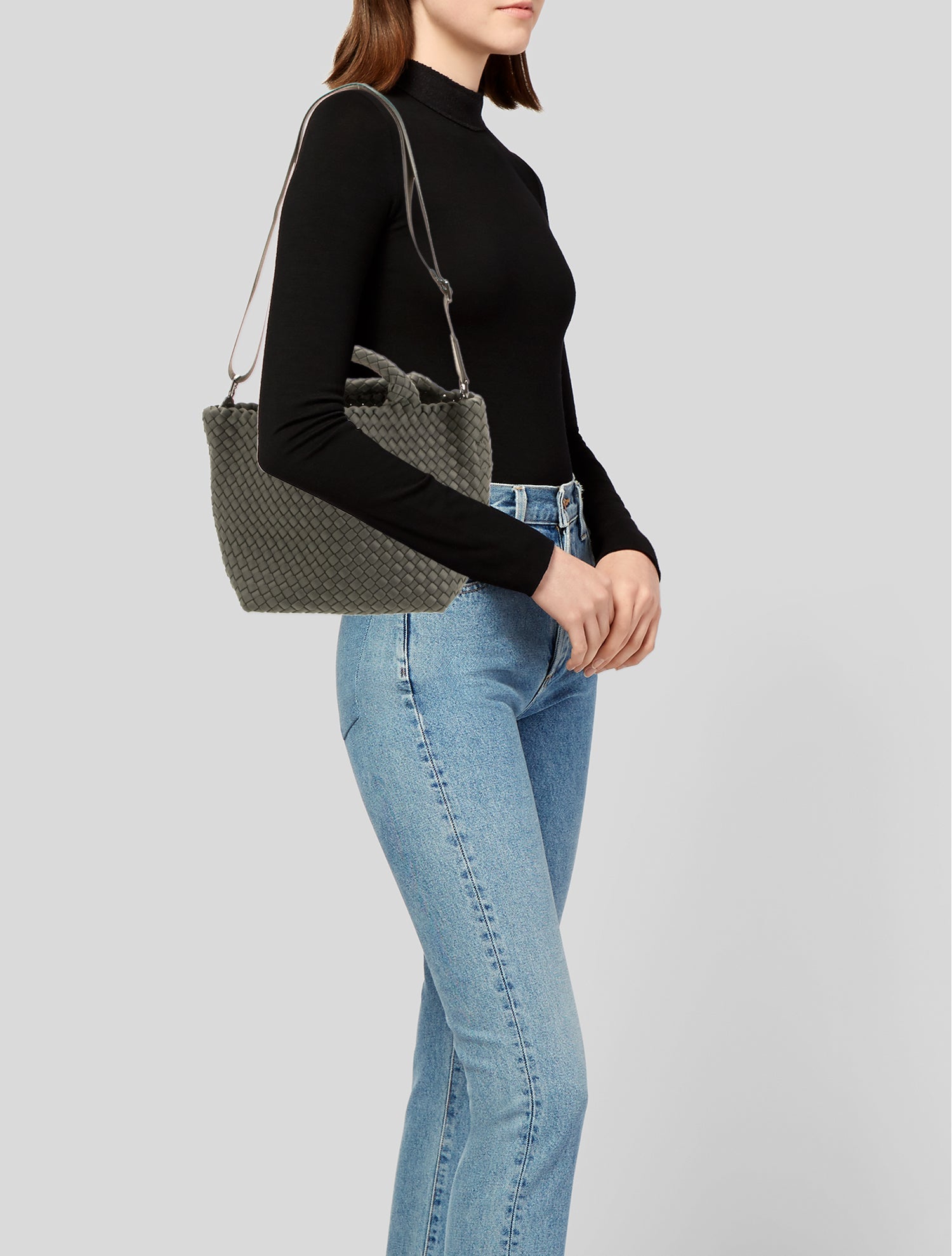 Naghedi Neoprene Top Handle Bag