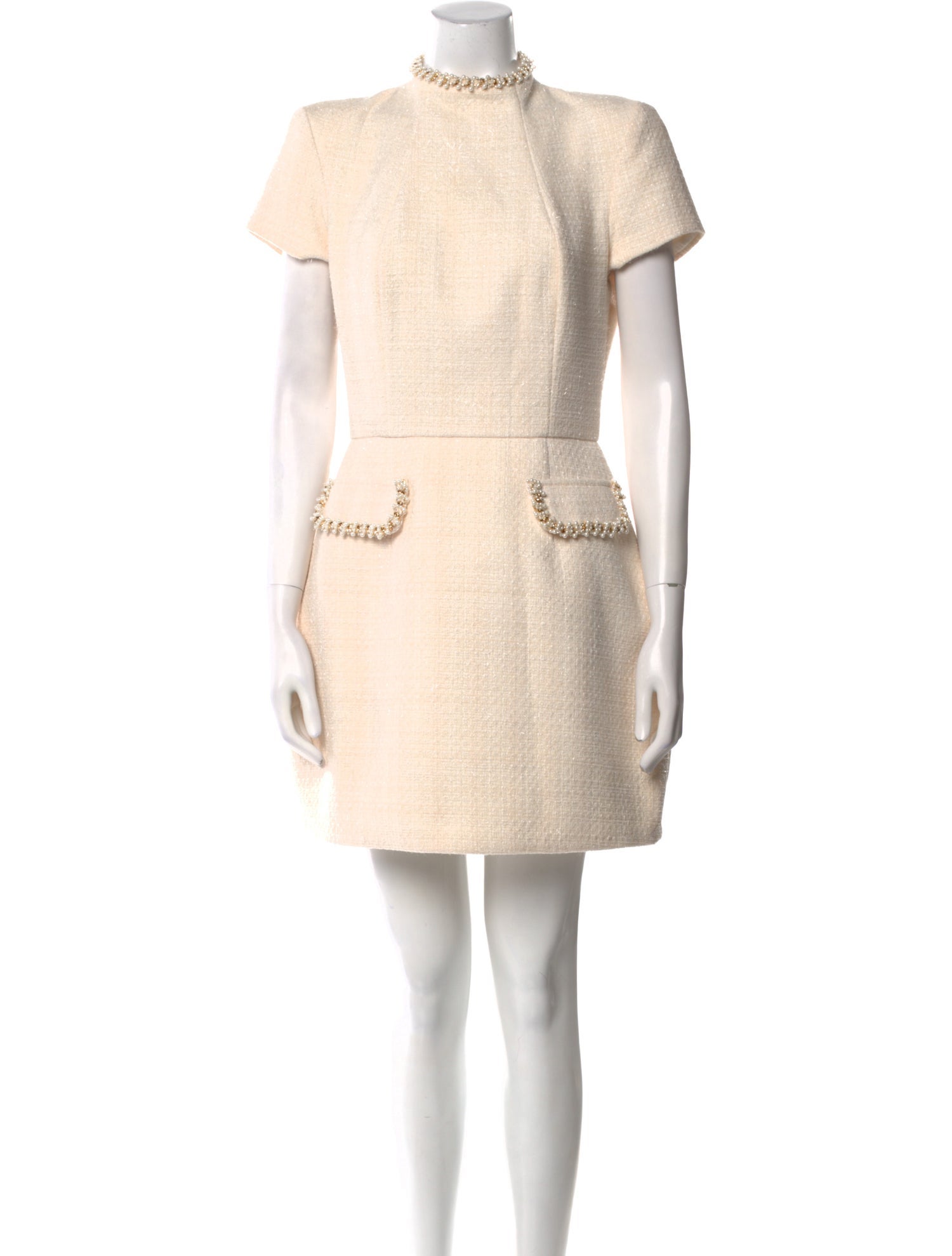 Nadine Merabi Mock Neck Mini Dress