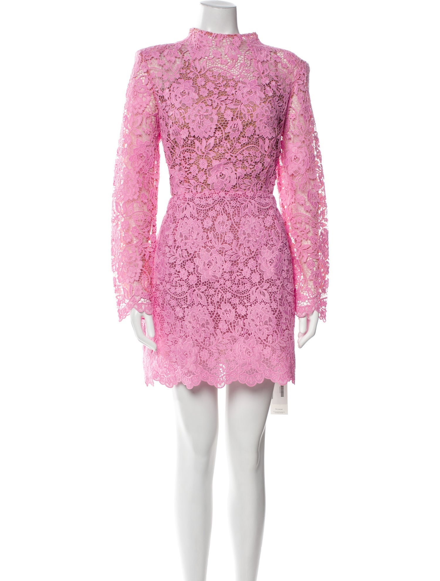 Nadine Merabi Lace Pattern Mini Dress