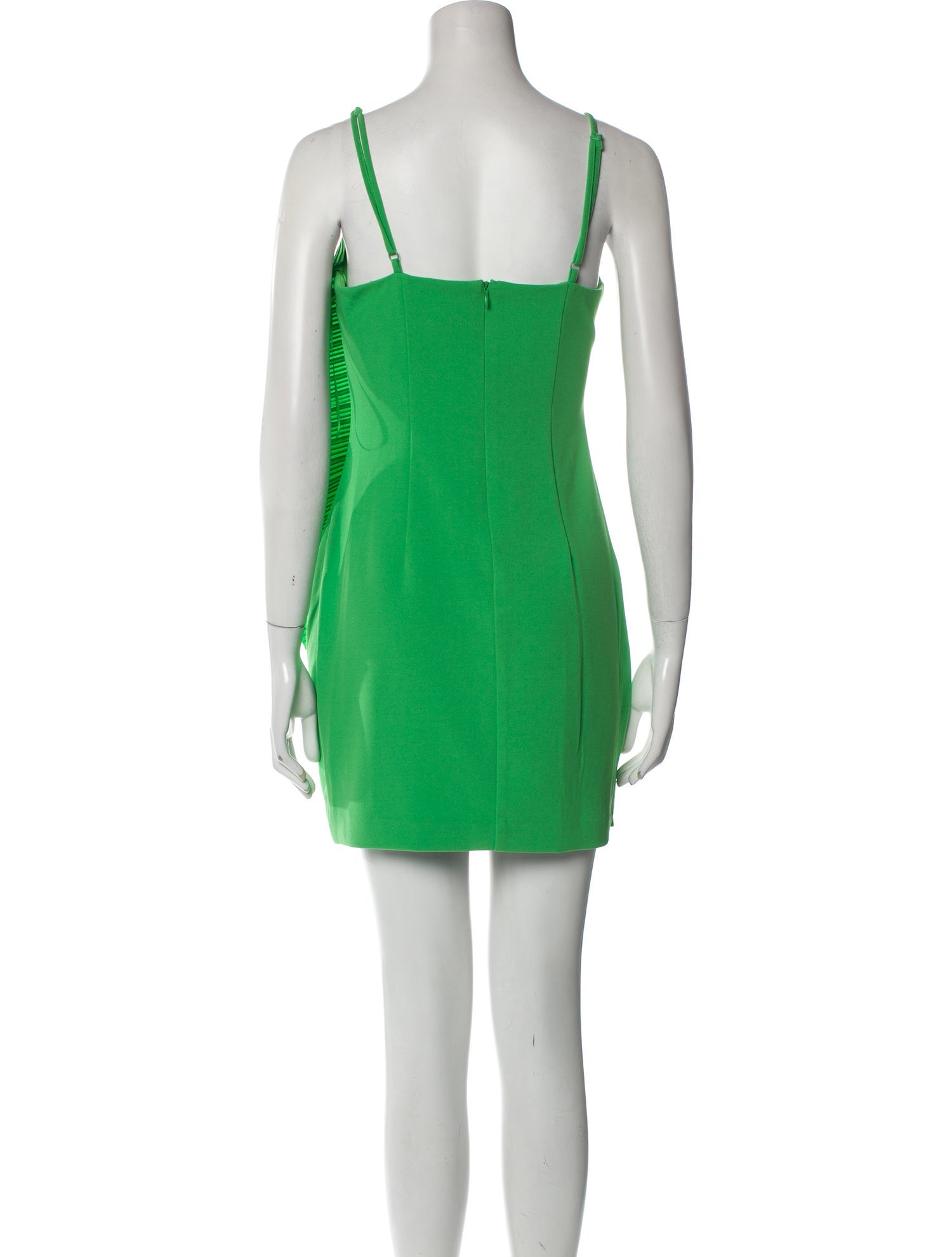 One33 Social V-Neck Mini Dress in Green, Women's S