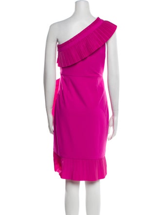 One33 Social One-Shoulder Knee-Length Dress