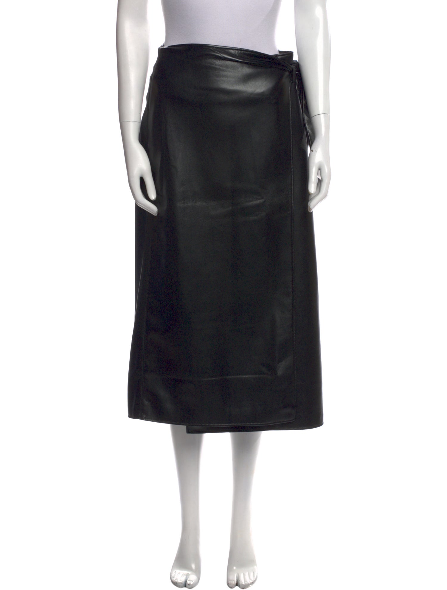 Paige black label Bow Accents Midi Length Skirt