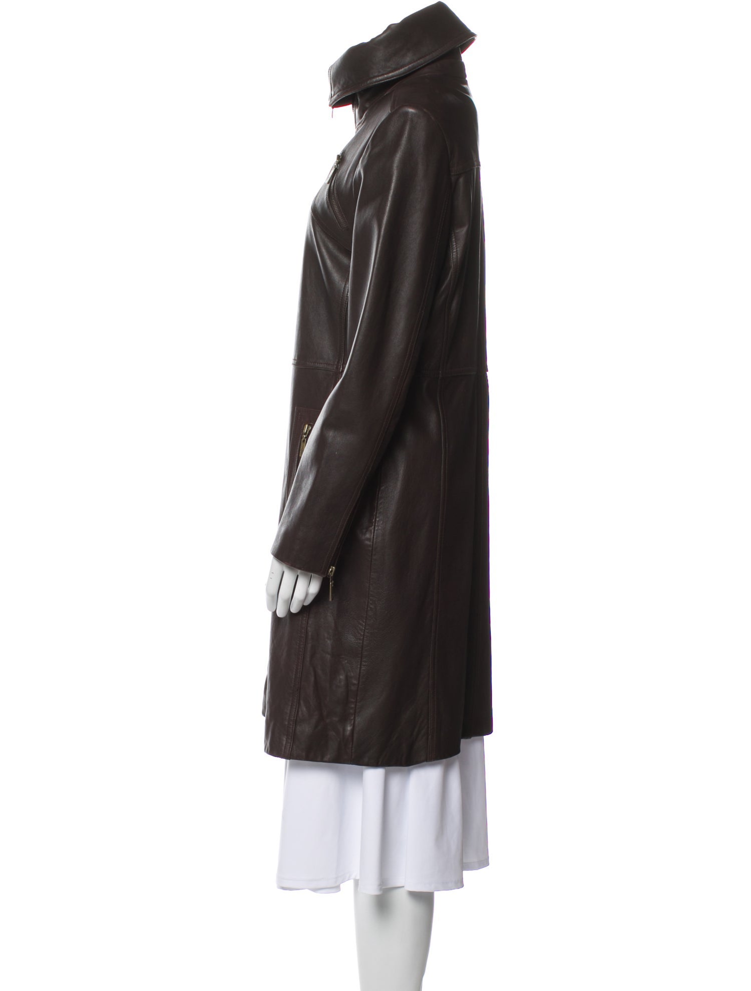 Pasha & Jo Leather Coat