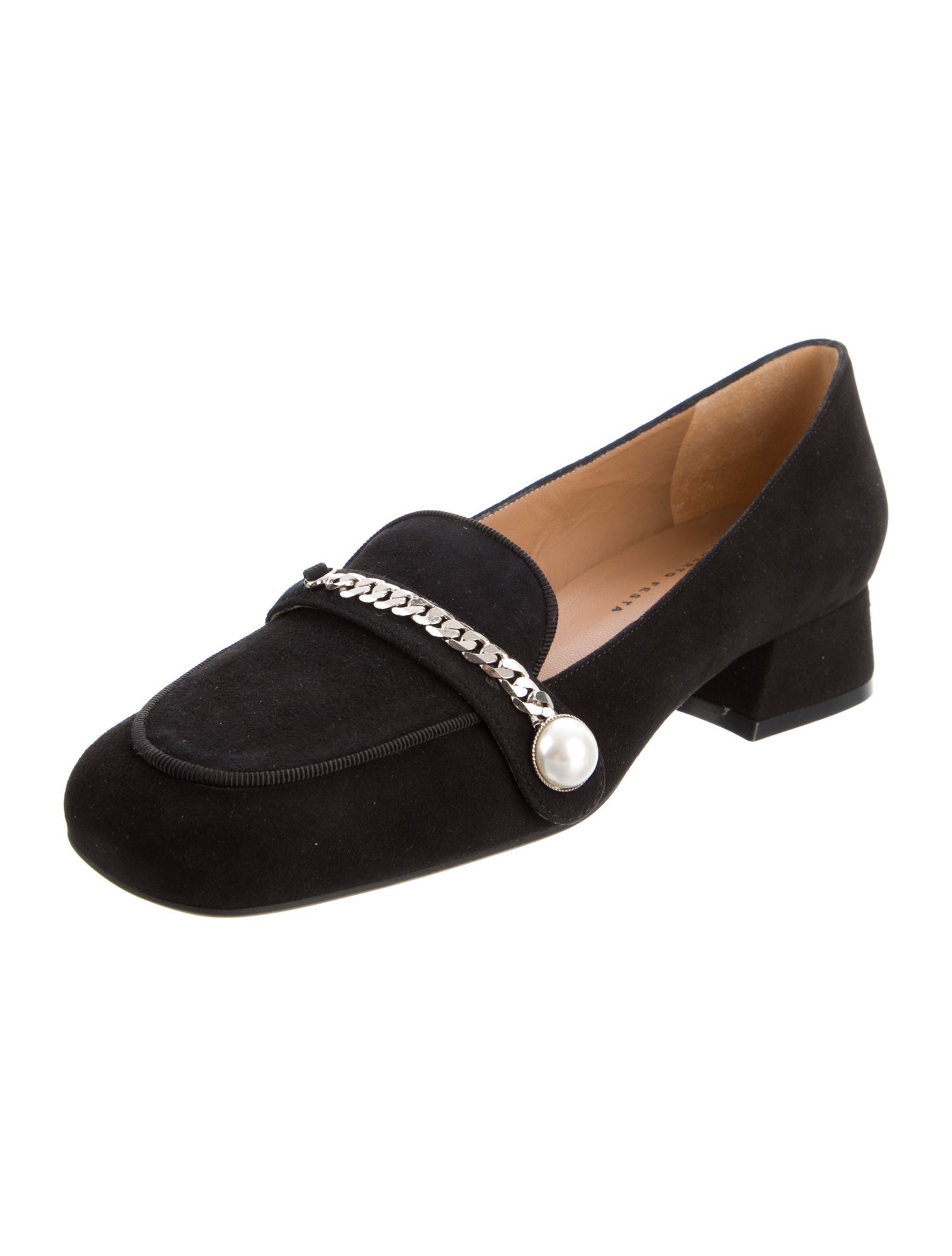 Roberto Festa Suede Chain-Link Accents Loafers w/ Tags