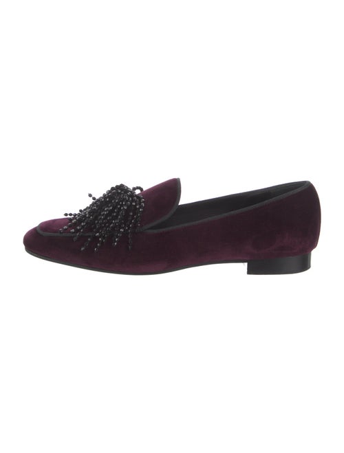 Roberto Festa Velvet Grosgrain Trim Loafers