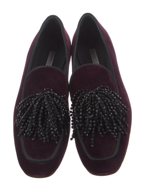 Roberto Festa Velvet Grosgrain Trim Loafers