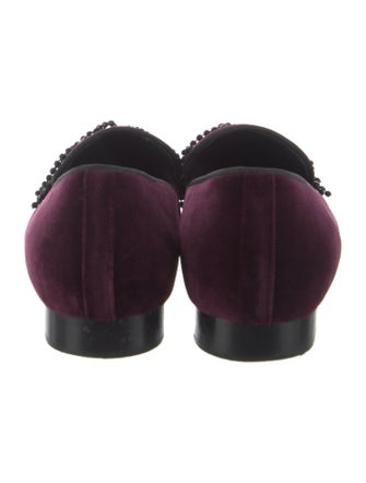 Roberto Festa Velvet Grosgrain Trim Loafers