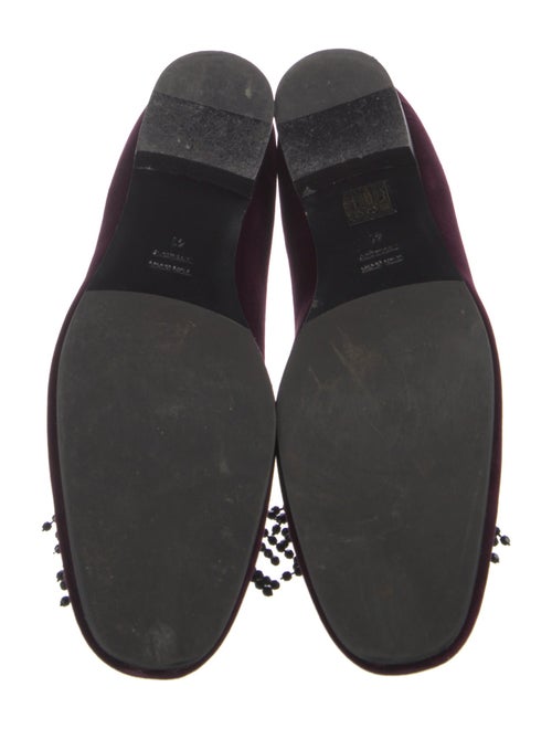 Roberto Festa Velvet Grosgrain Trim Loafers