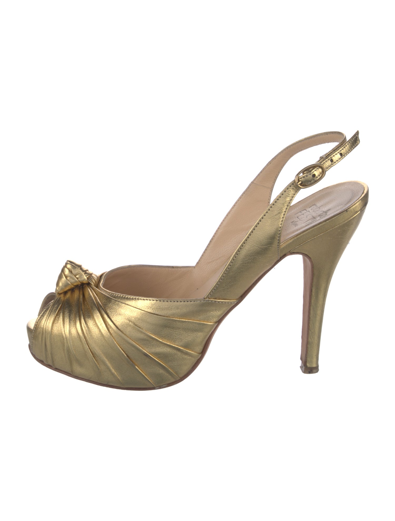 Roberto Festa Leather Slingback Sandals