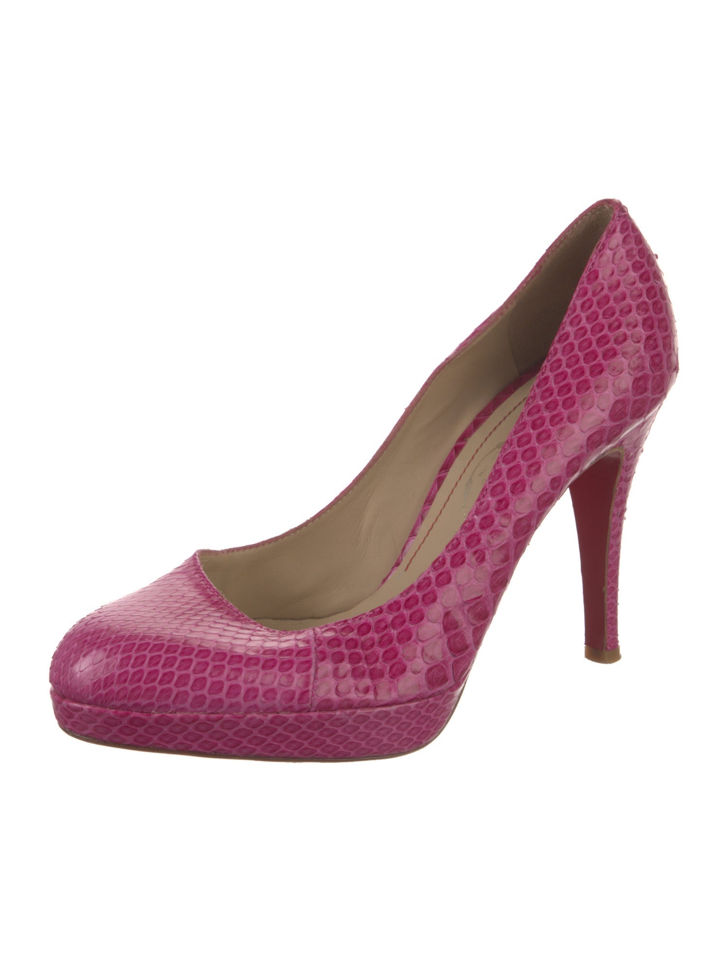 Roberto Festa Leather Animal Print Pumps