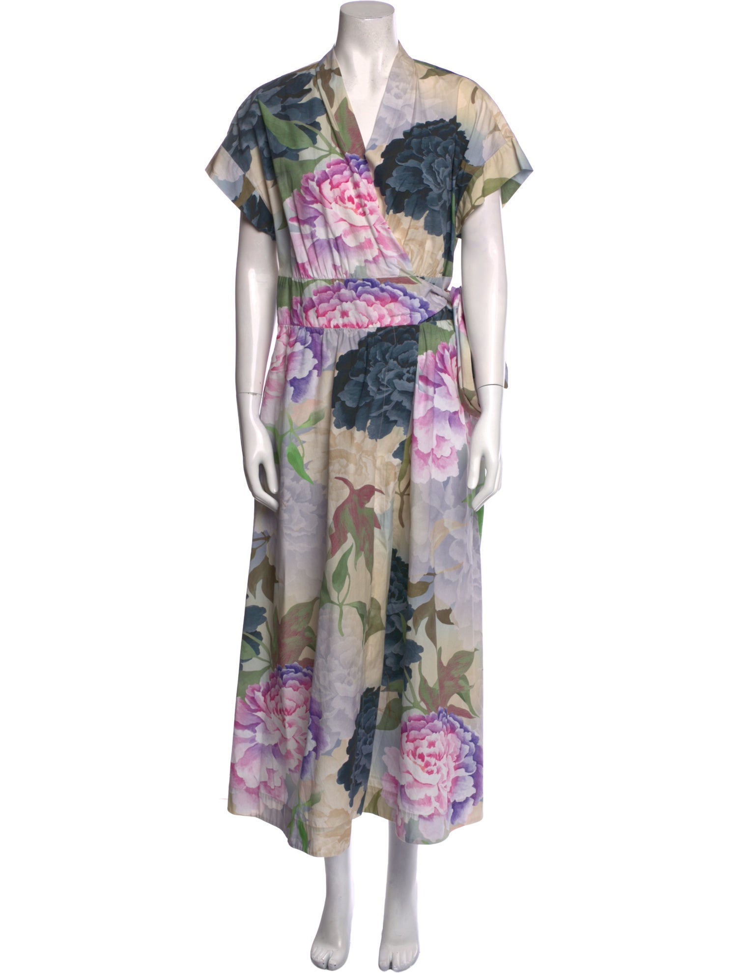 RIANI Floral Print Long Dress