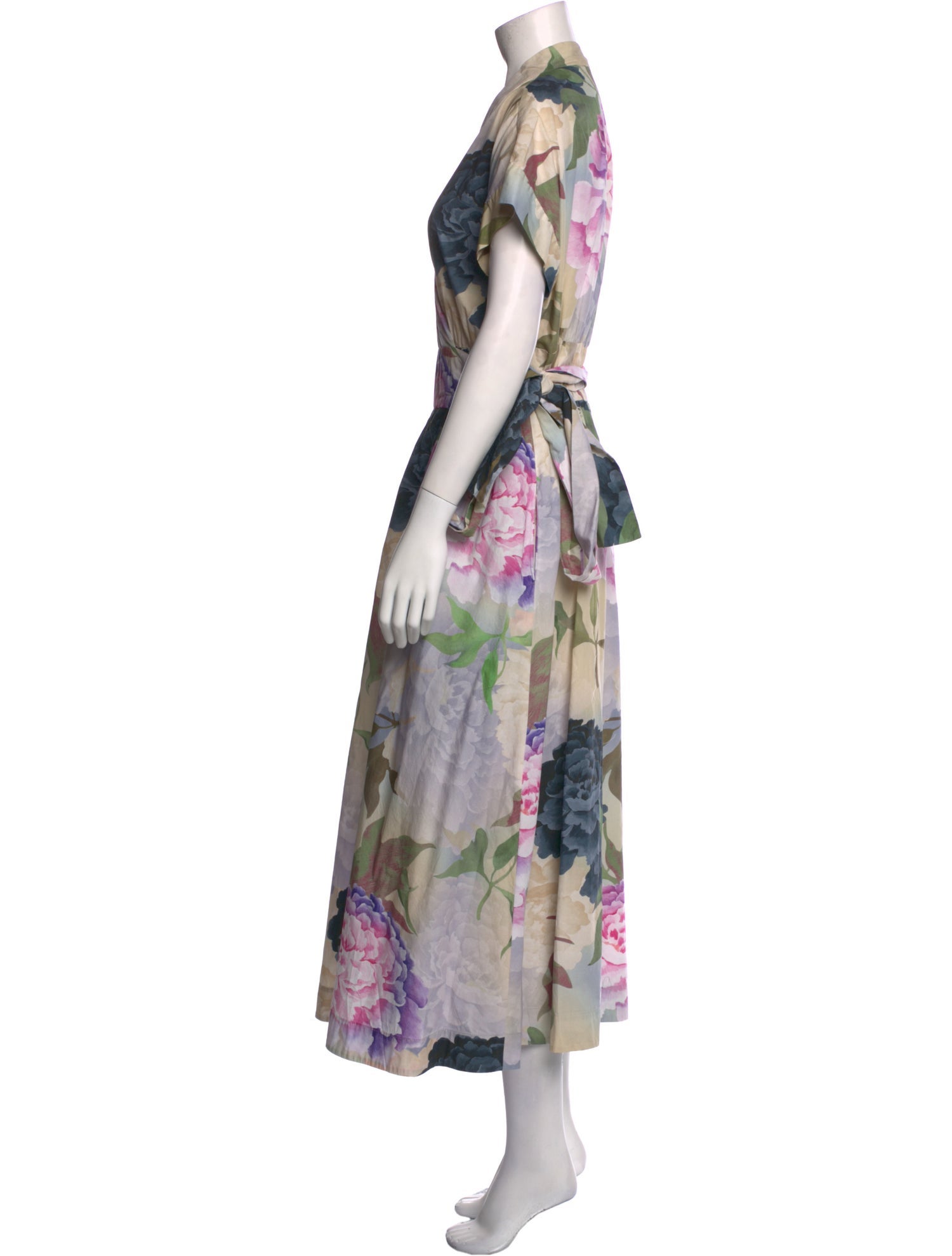 RIANI Floral Print Long Dress