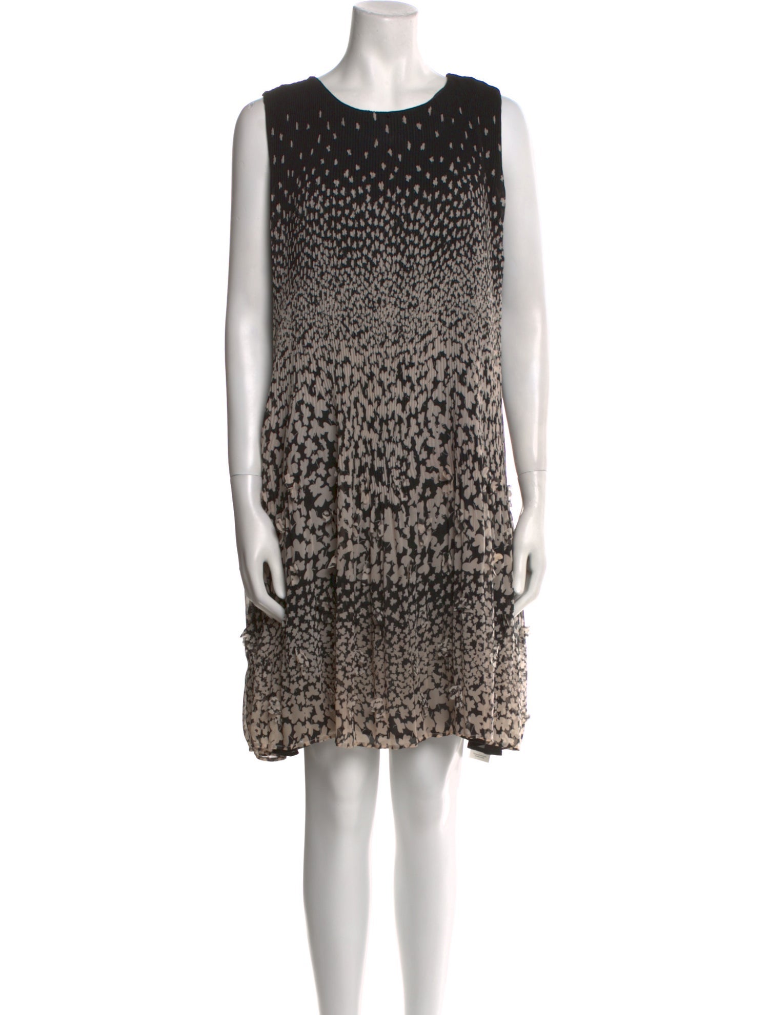 RIANI Animal Print Knee-Length Dress