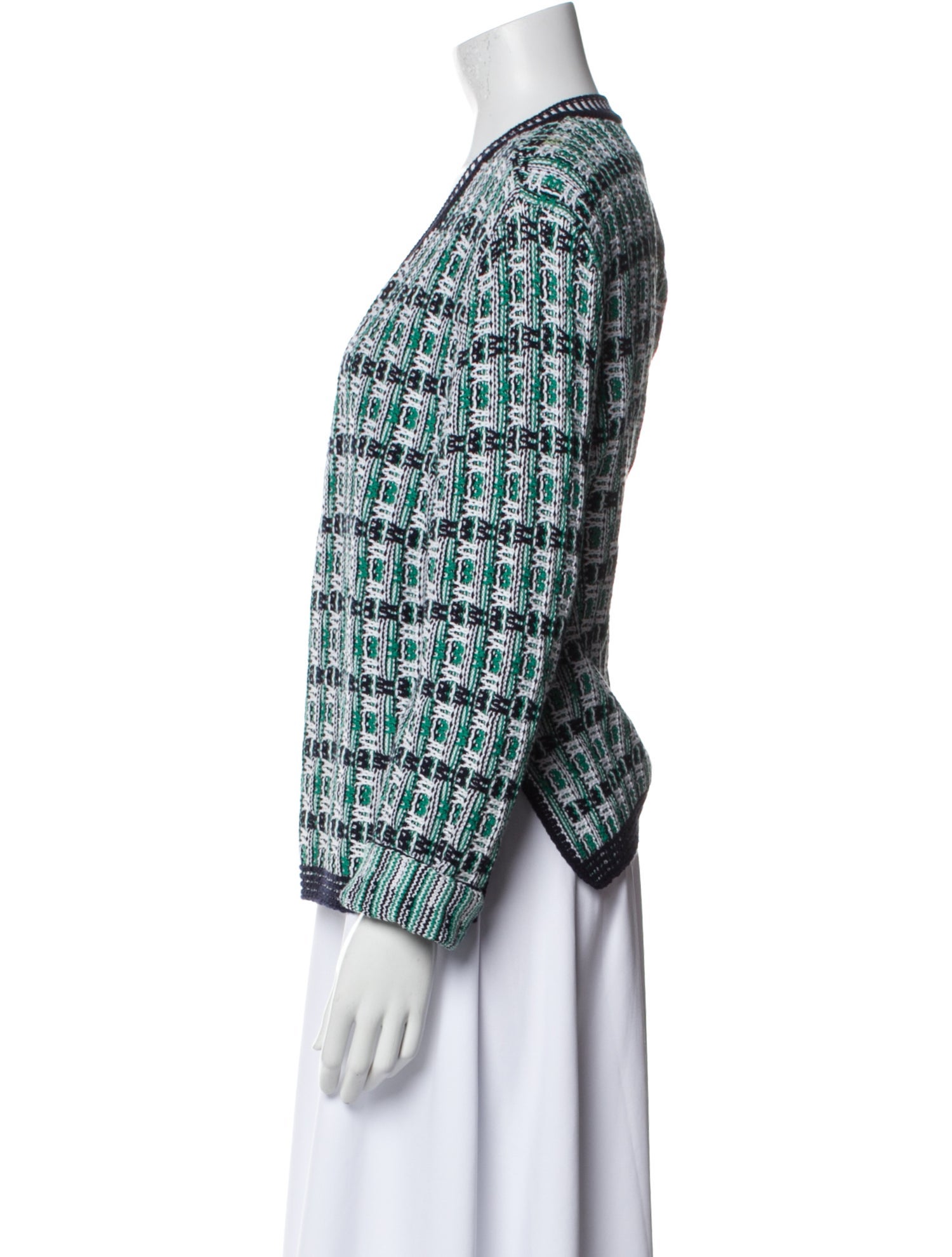 RIANI Plaid Print Scoop Neck Sweater