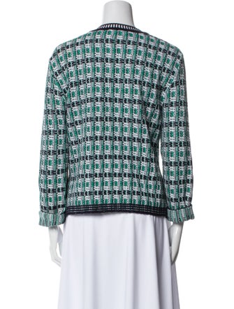 RIANI Plaid Print Scoop Neck Sweater