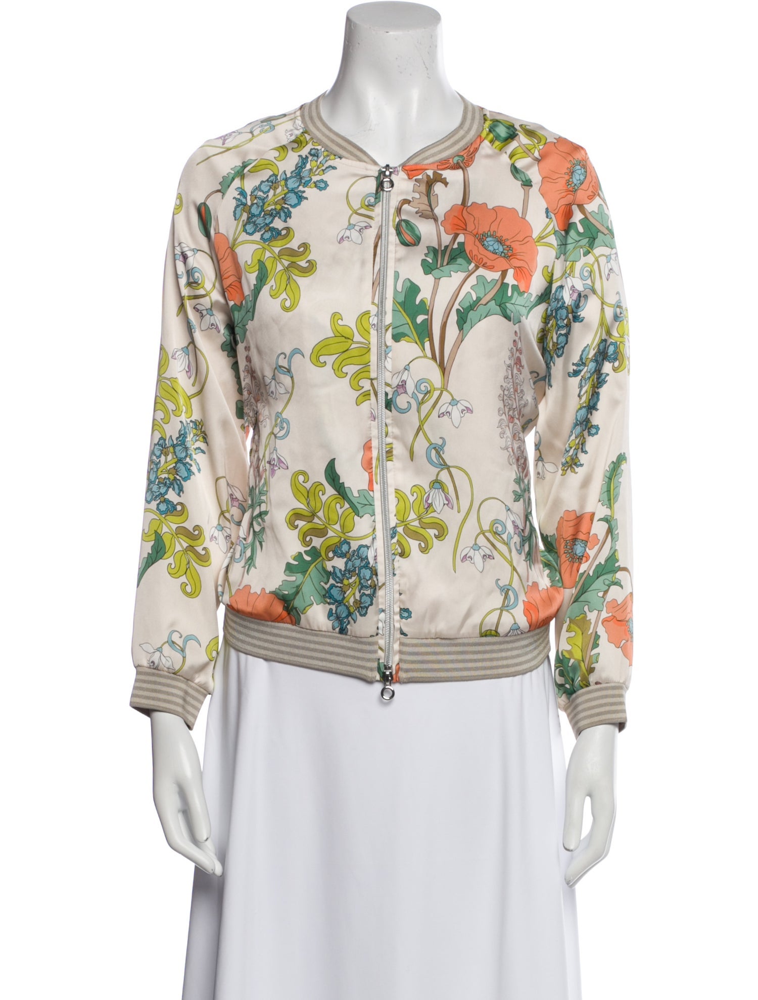 RIANI Floral Print Evening Jacket