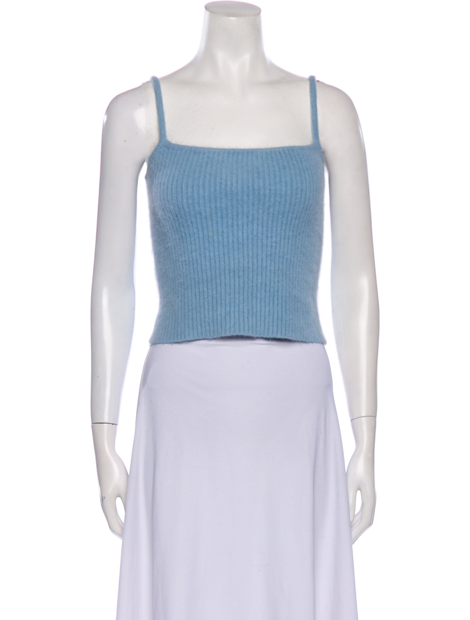 Ralph Ralph Lauren Angora Square Neckline Crop Top