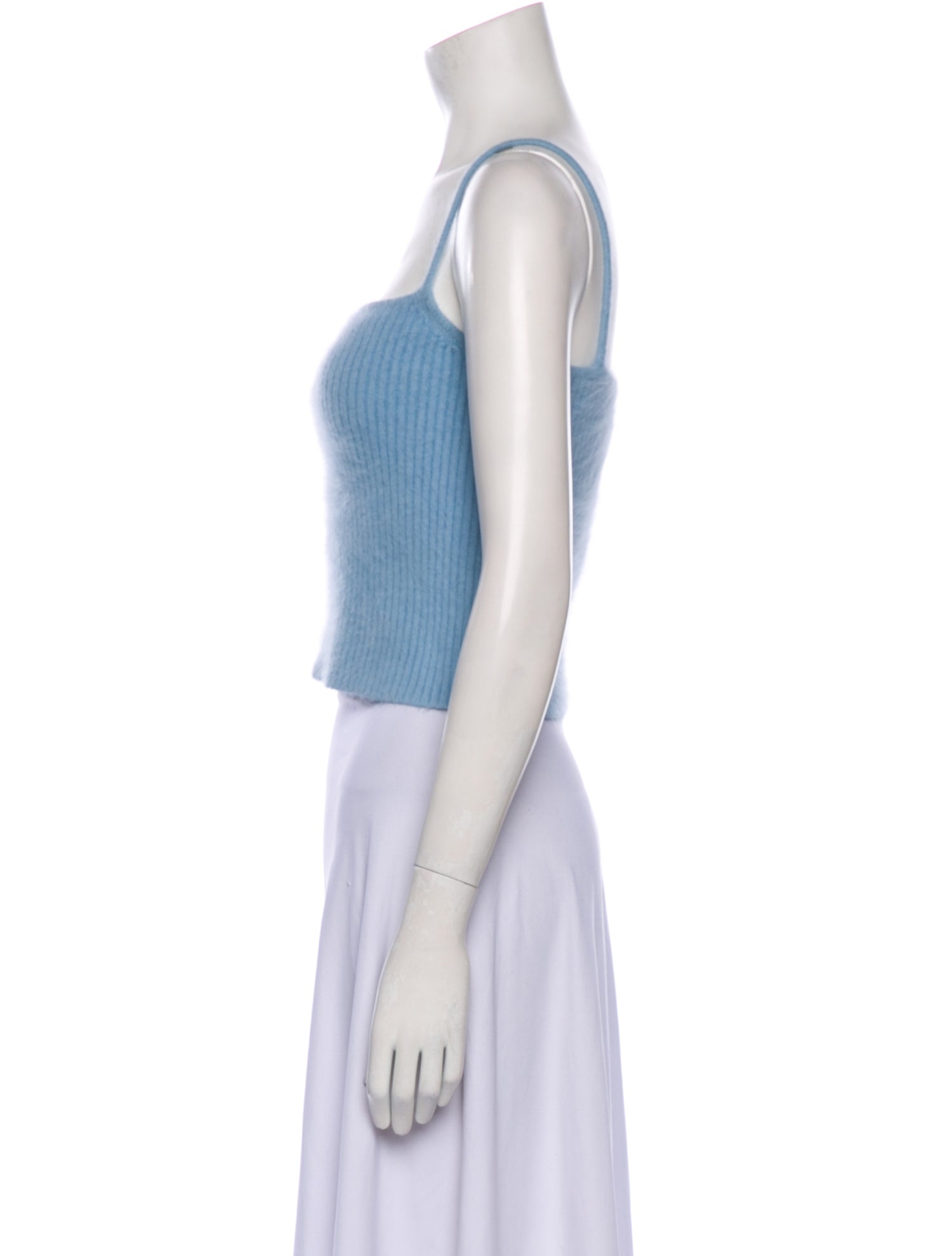 Ralph Ralph Lauren Angora Square Neckline Crop Top