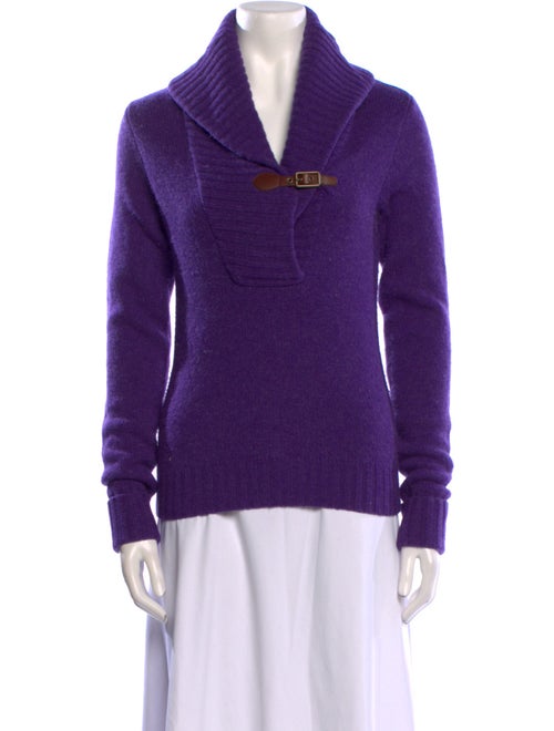 Ralph Lauren Rugby Crochet V-Neck Sweater