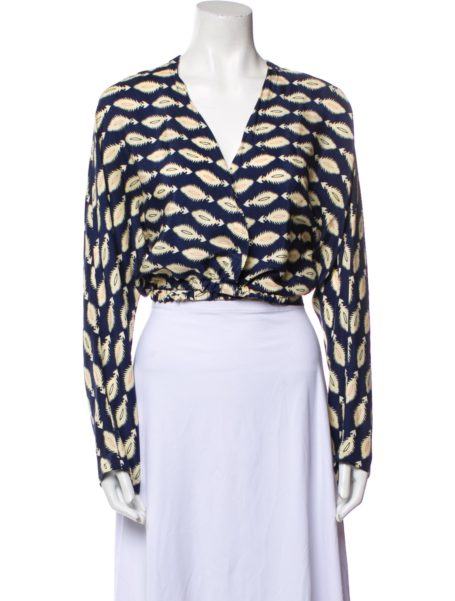 SIR. Silk Printed Crop Top