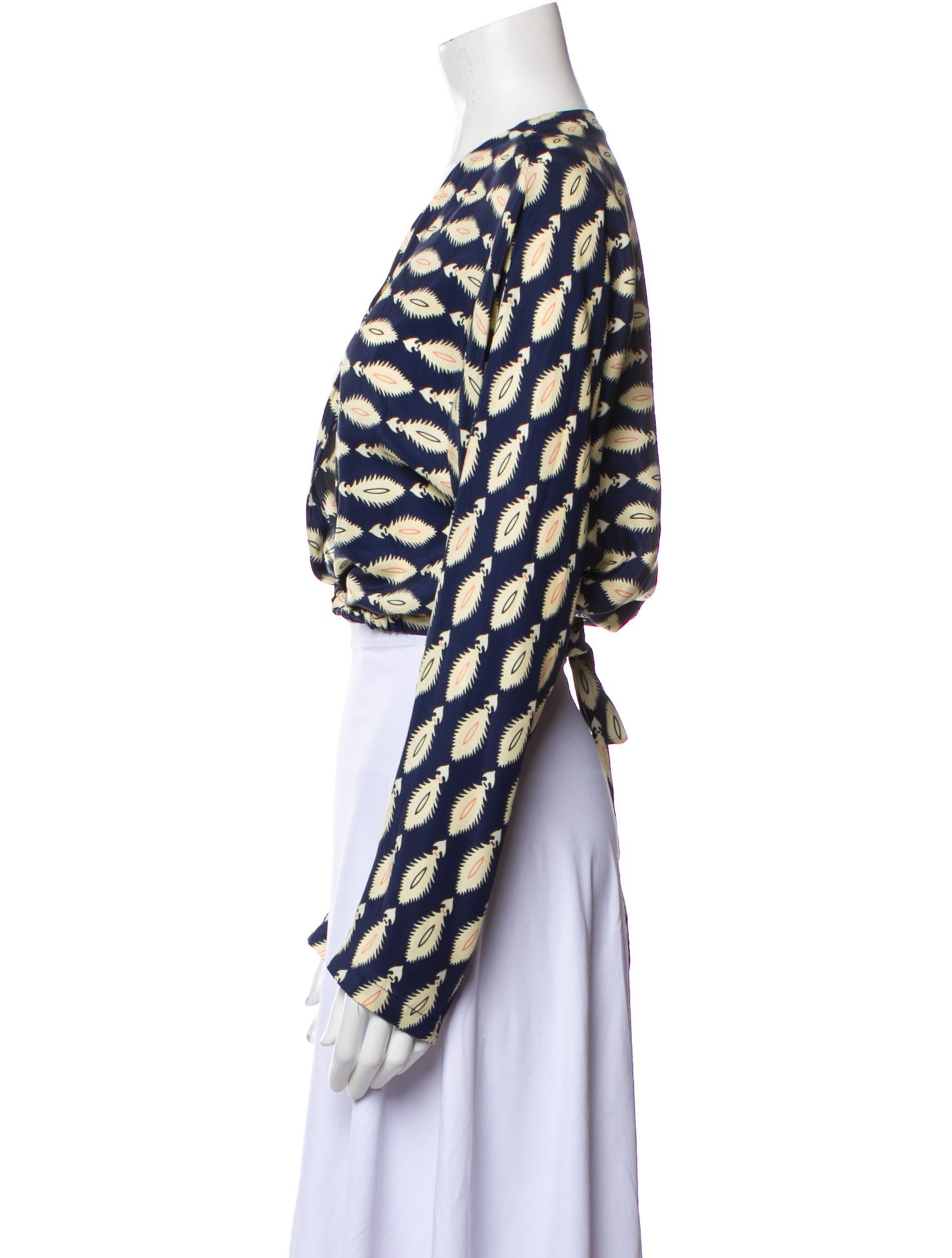 SIR. Silk Printed Crop Top