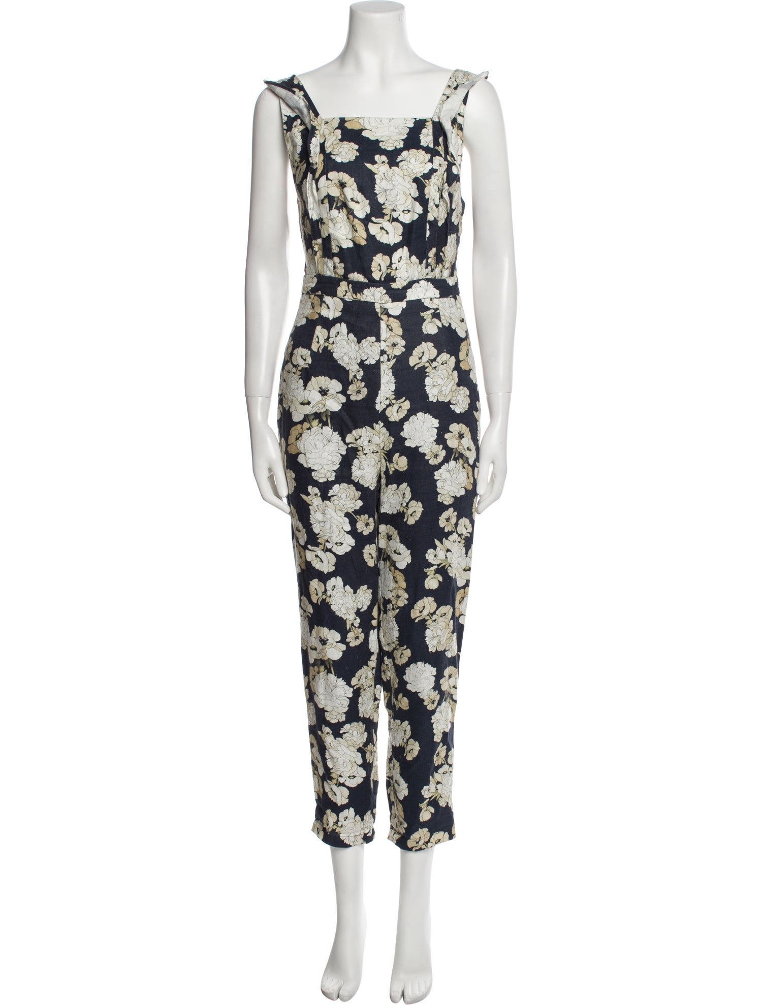 SIR. Linen Floral Print Jumpsuit
